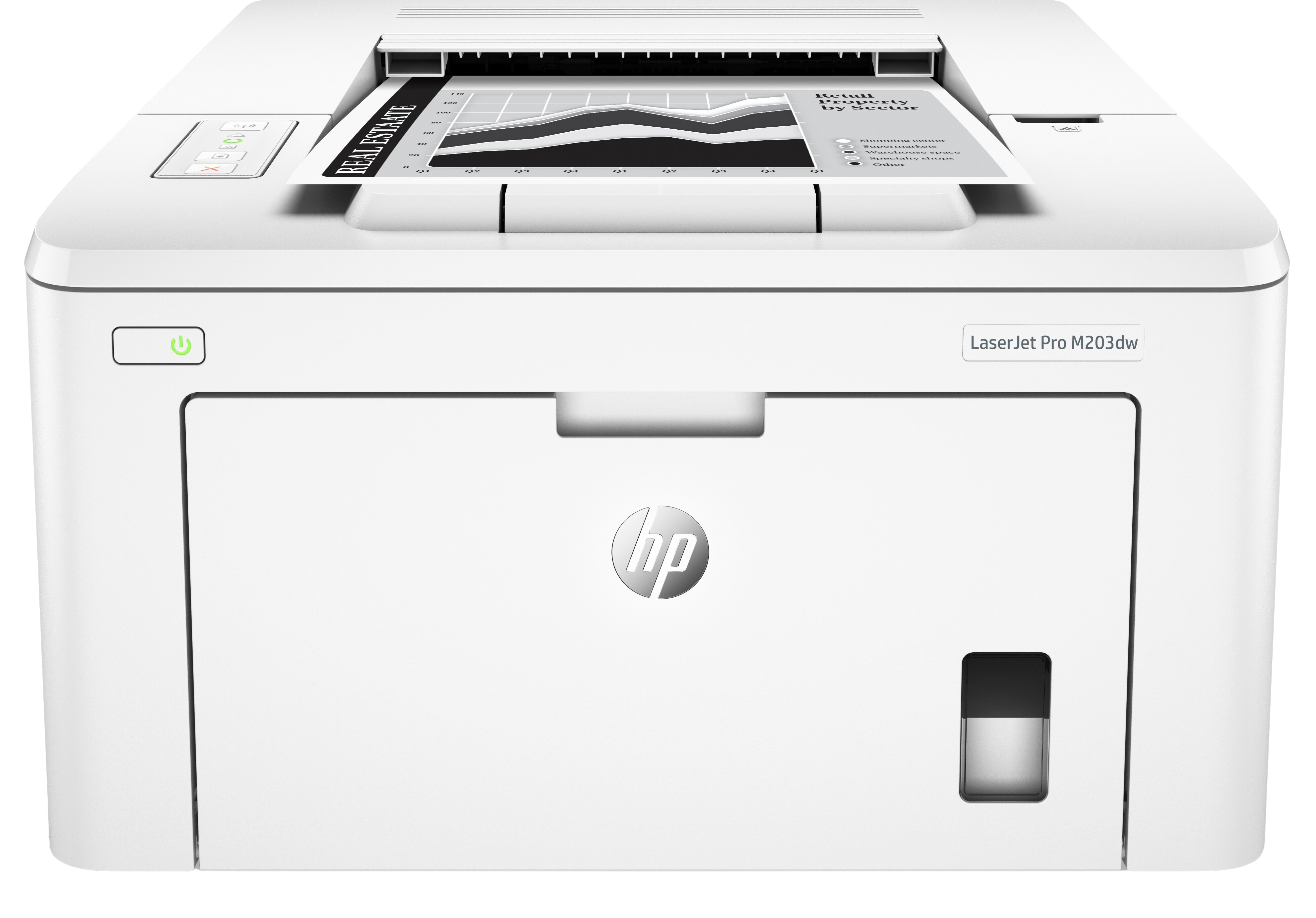 Impresora láser - HP LaserJet Pro M203dw, Wifi-Direct, 1200x1200, 28 ppm, 800 MHz