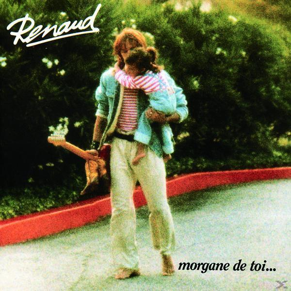 Albumhoes: Man die een kind vasthoudt. Titel: Morgane de toi... van Renaud.