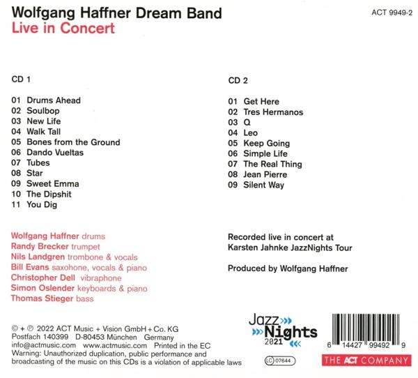 Wolfgang Haffner Dream Band - Dream Band Live In Concert  - (CD)