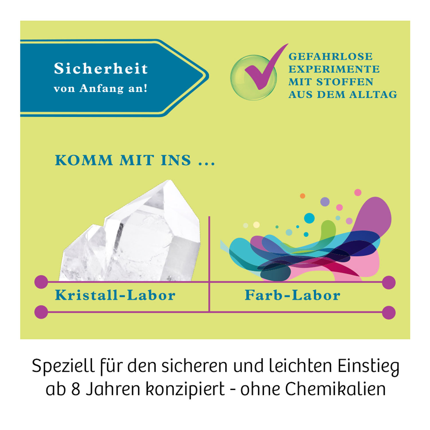 KOSMOS Mein erstes Chemielabor Experimentierkasten, Mehrfarbig