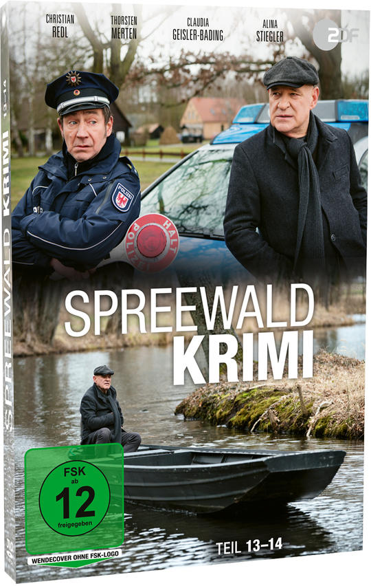 DVD-Cover von 'Spreewald Krimi' mit Schauspielern, einer Bootszene und dem Titel.