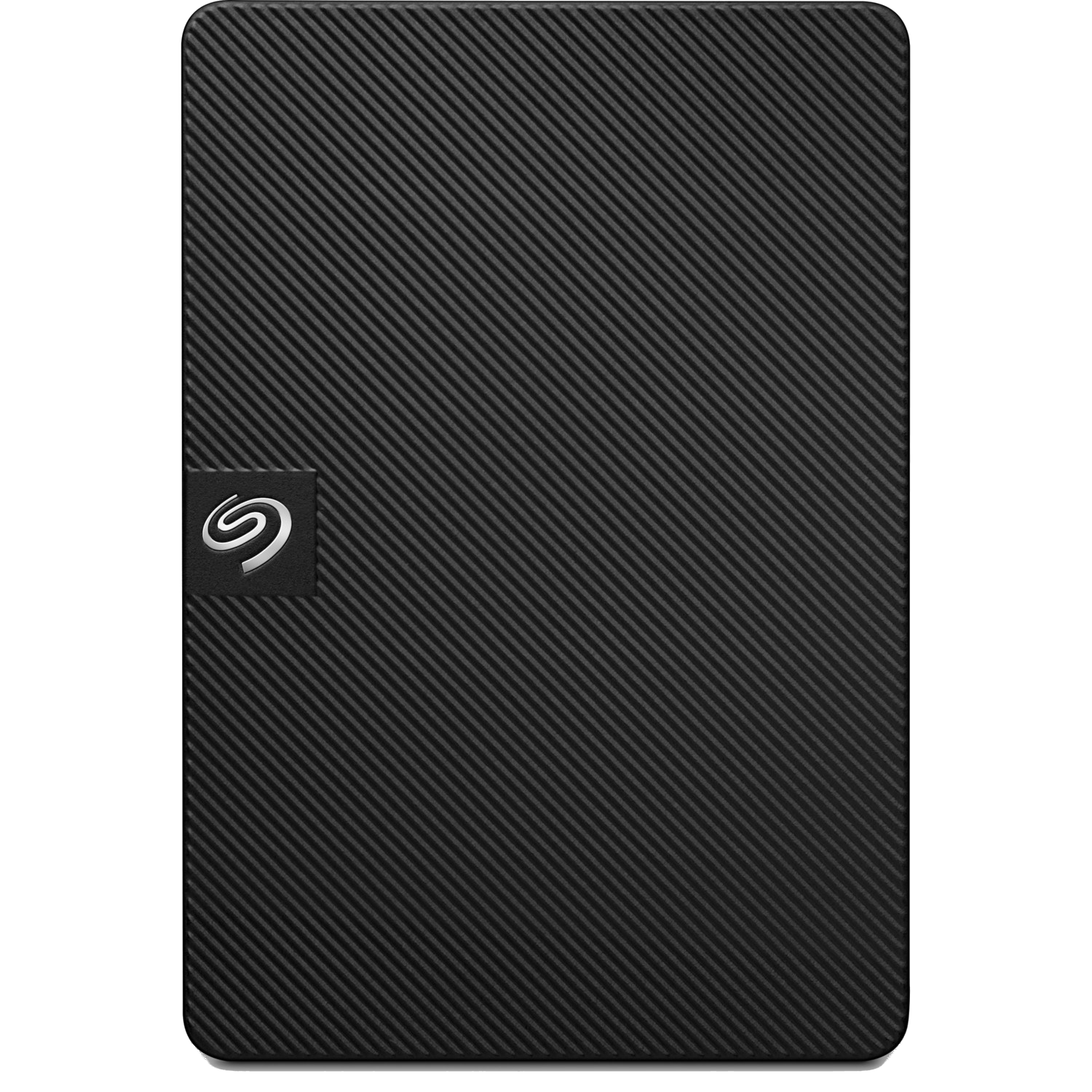 Seagate logolu siyah dokulu harici sabit disk.