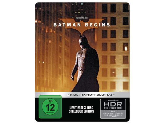 Batman Begins – 4K Steelbook 4K Ultra HD Blu-ray + Blu-ray
