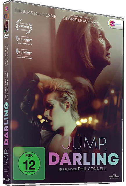 DVD-Hülle mit dem Film Jump, Darling, mit Schauspielern und Bewertung.