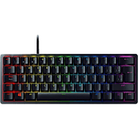 Teclado gaming - Razer Huntsman Mini, USB-C, Retroiluminación Chroma RGB, Negro