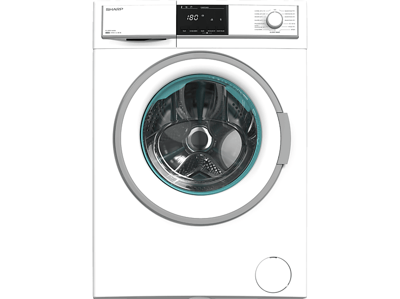 kg, ES-HFB014AWA-DE 1330 Waschmaschine SHARP C) (10 U/Min.,