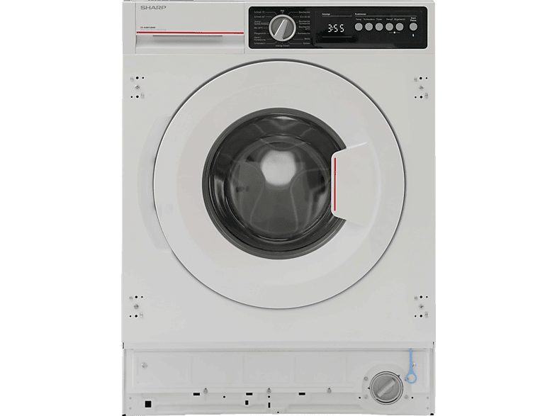 SHARP ES-NIB814BWB-DE Einbau-Waschmaschine (8 kg, U/Min., B) 1330