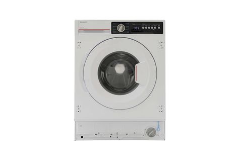 B) (8 mit SHARP Waschmaschine Einbau- Weiß SATURN ES-NIB814BWB-DE kg, | Einbau-Waschmaschine 1330 U/Min., kaufen