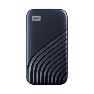 Disco duro SSD externo 500 GB - WD My Passport SSD, Portátil, Lectura 1050 MB/s, USB 3.2, Para Windows y Mac, Azul