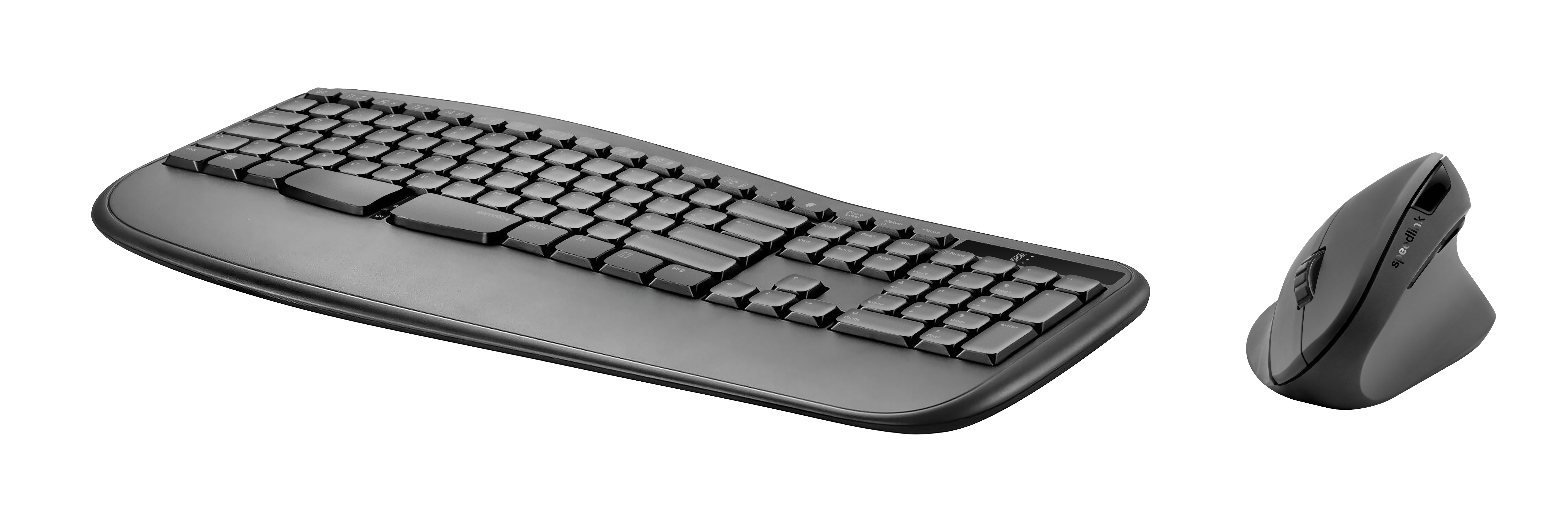 SPEEDLINK Ergonomic Wireless DE Layout, Deskset, kabellos, Black
