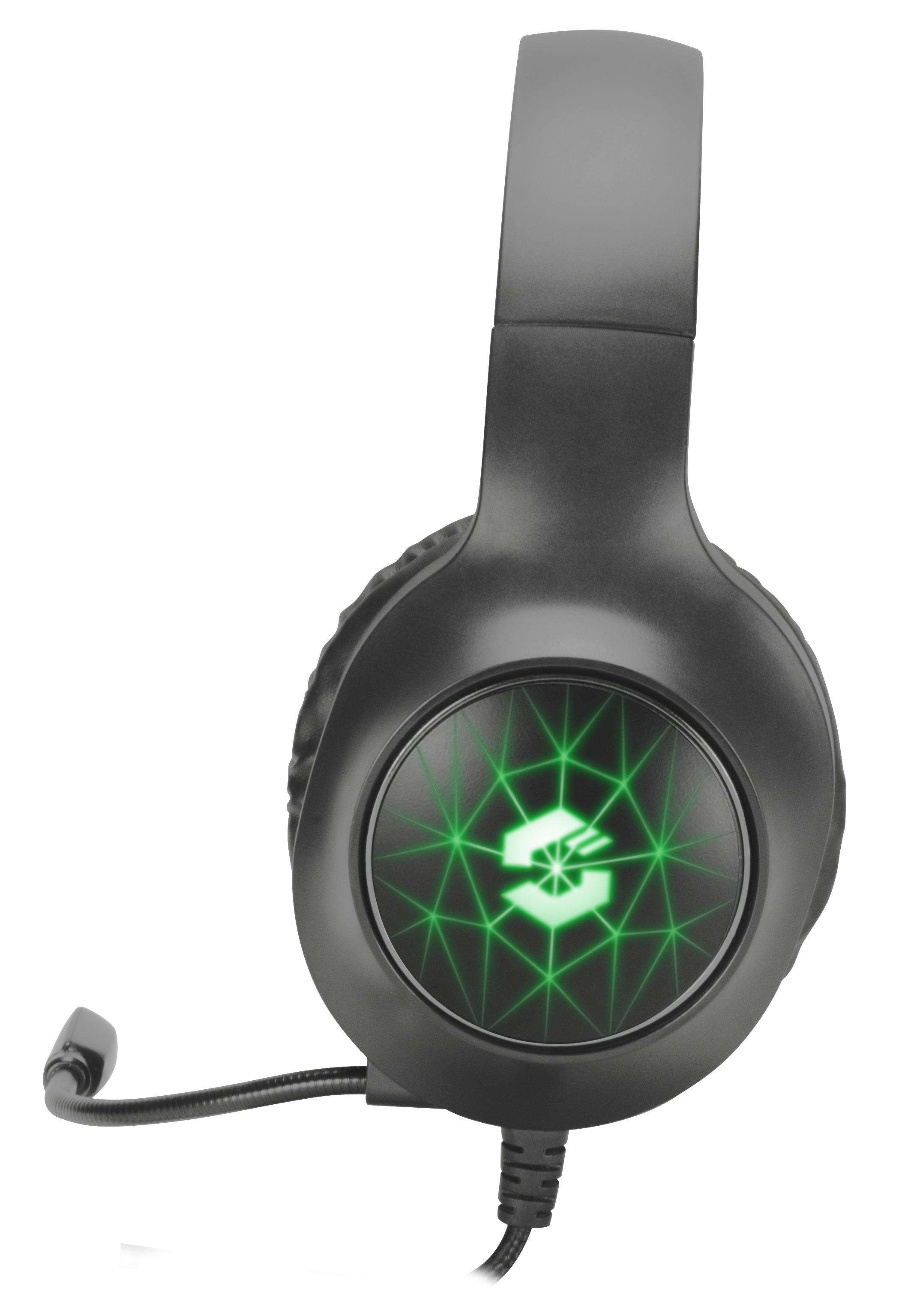 SPEEDLINK Virtas Illuminated 7.1, Over-ear Gaming Headset Schwarz
