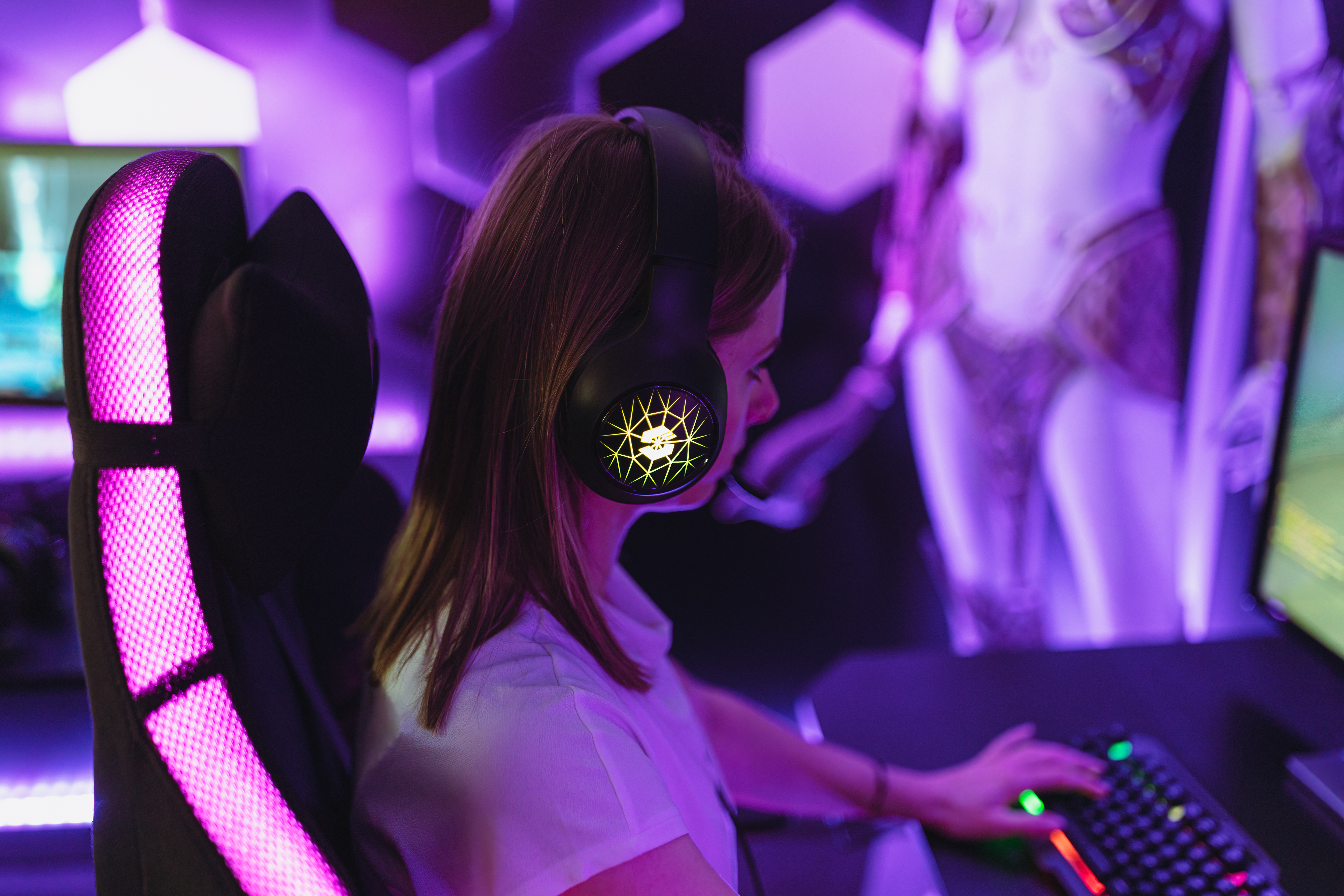 SPEEDLINK Virtas Illuminated 7.1, Over-ear Gaming Headset Schwarz