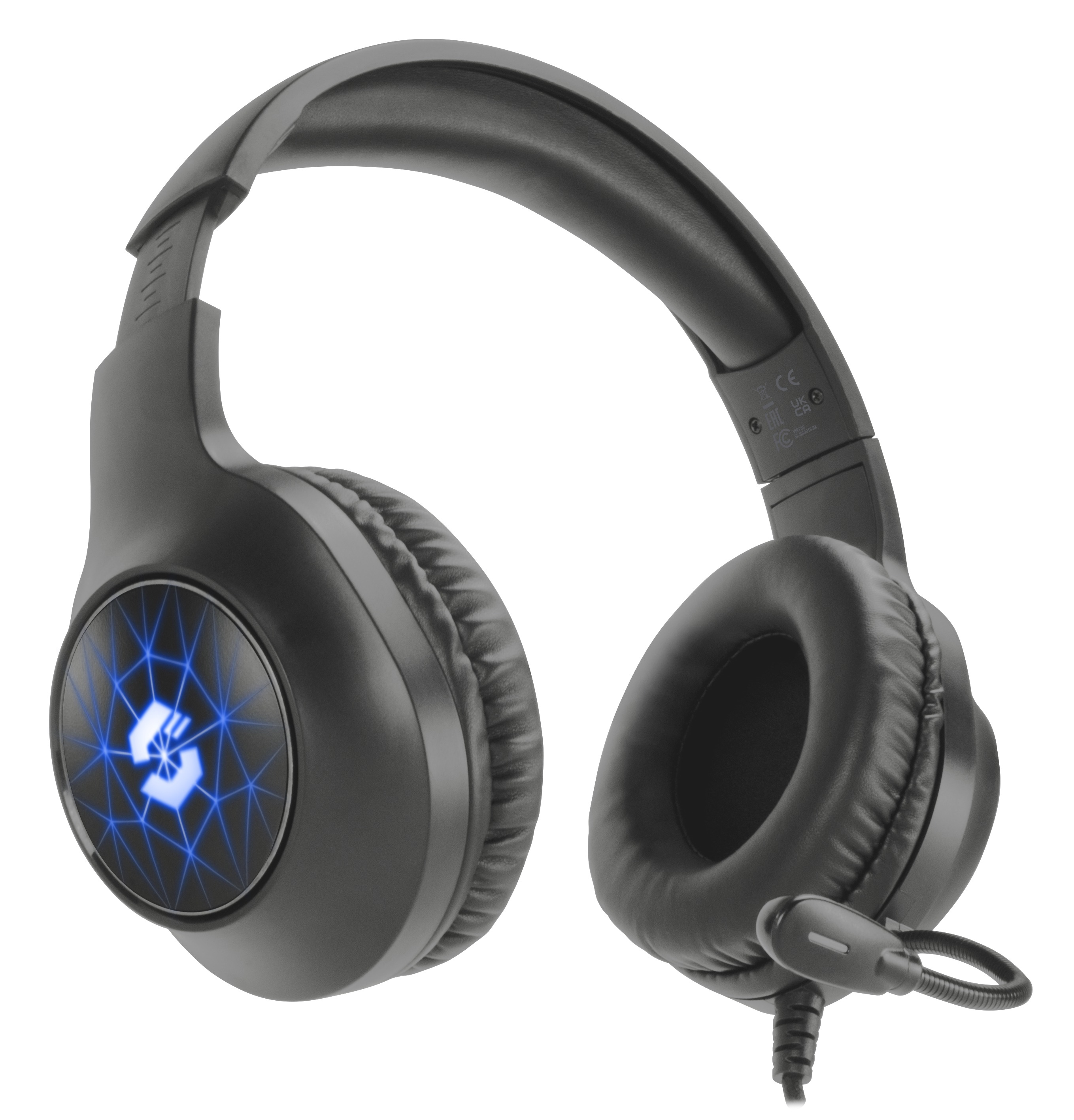 SPEEDLINK Virtas Illuminated 7.1, Over-ear Gaming Headset Schwarz