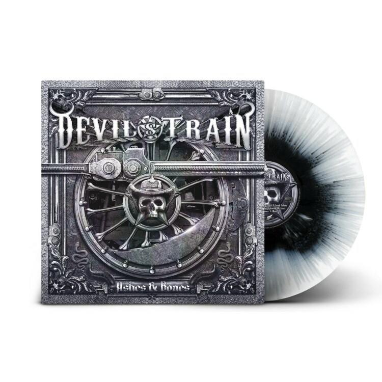 LP) Bones Splatter - (Vinyl) White/Black Ashes Devil\'s Train (Ltd. And -