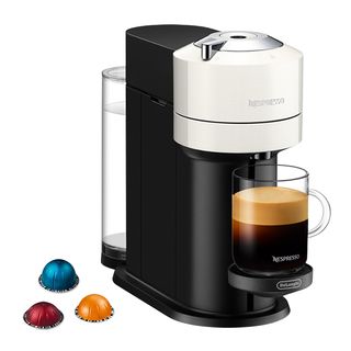 REACONDICIONADO C: Cafetera de cápsulas - Nespresso Vertuo Next ENV120.W, 1500 W, 1.1 L, Blanco