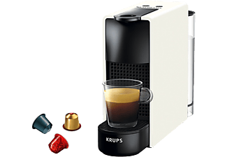 Cafetera de cápsulas - Nespresso® Krups XN1101 Essenza Mini, 19 bares, Blanco