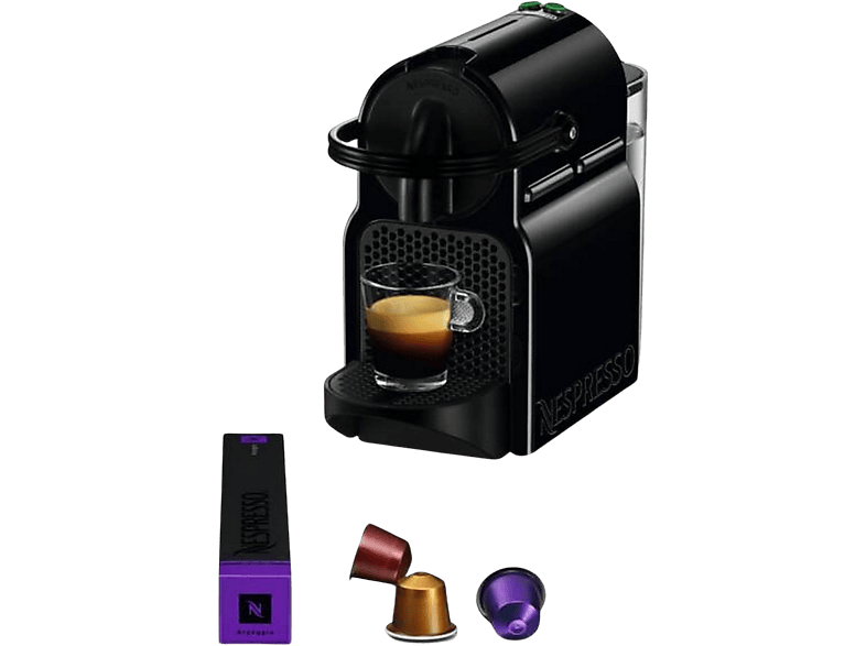 REACONDICIONADO Seminuevo Bueno Cafetera de cápsulas - Nespresso Inissia EN80.B, 1260 W, 19 bar, Negro