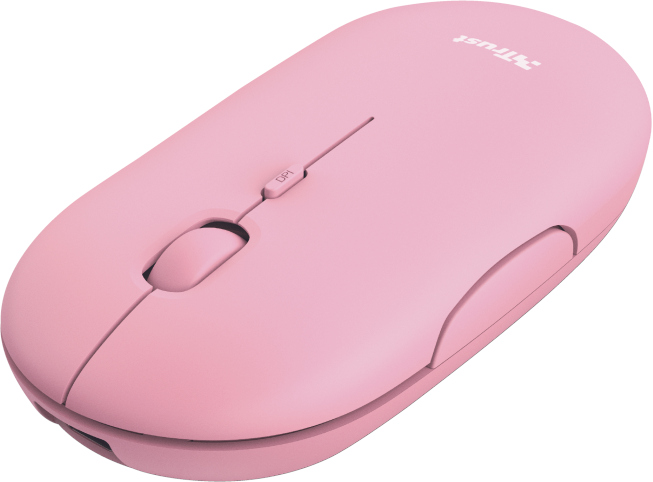 TRUST Souris sans fil rechargeable Ultra-Thin Rose (24125)