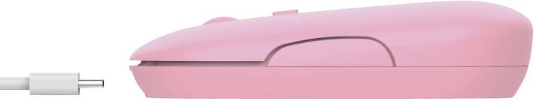 TRUST Souris sans fil rechargeable Ultra-Thin Rose (24125)