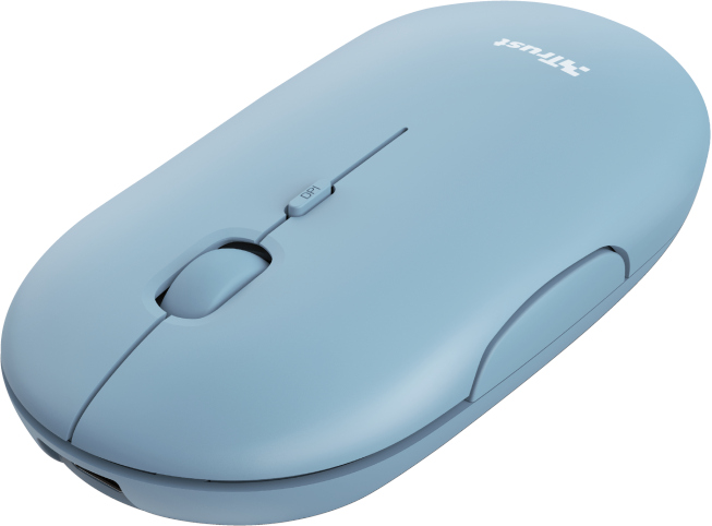 TRUST Souris sans fil rechargeable Ultre-Thin Bleu (24126)