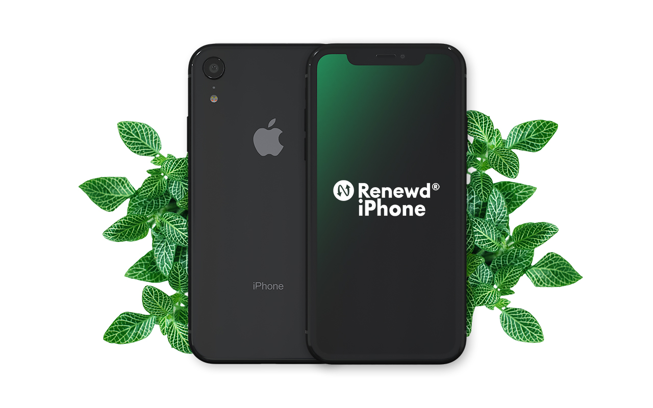 RENEWD IPHONE XR BLACK 64GB 64 GB Black Dual SIM