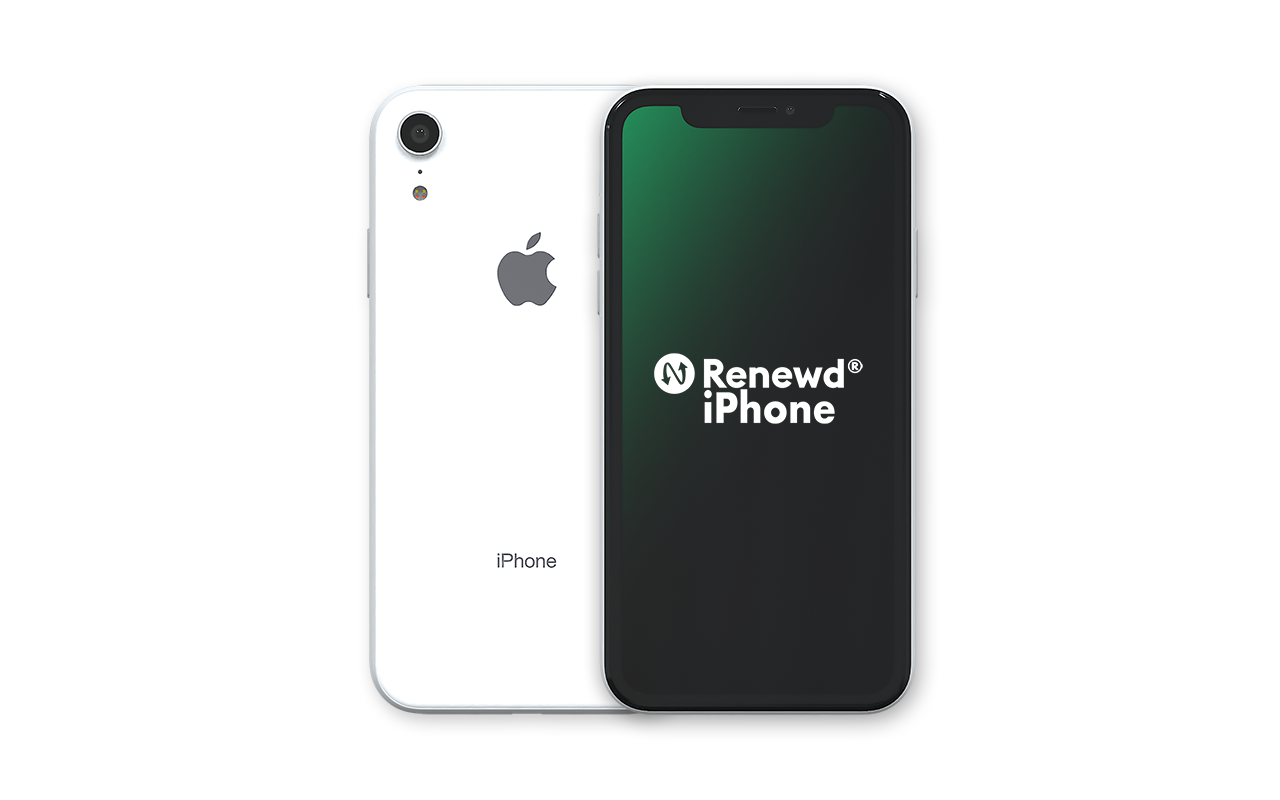 RENEWD IPHONE XR WHITE 64GB 64 GB White Dual SIM