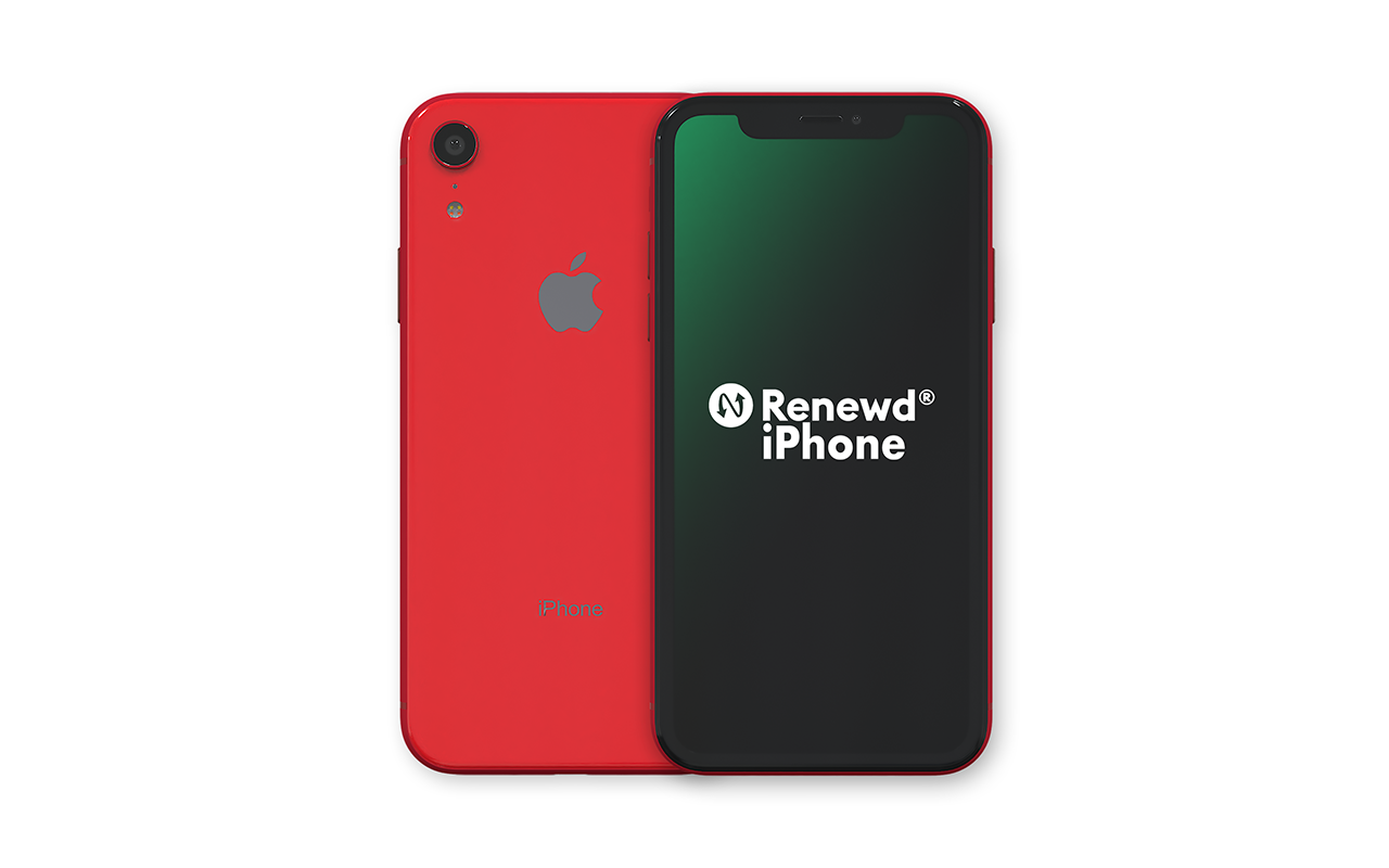 Red 64GB GB Dual RENEWD SIM XR IPHONE 64 RED