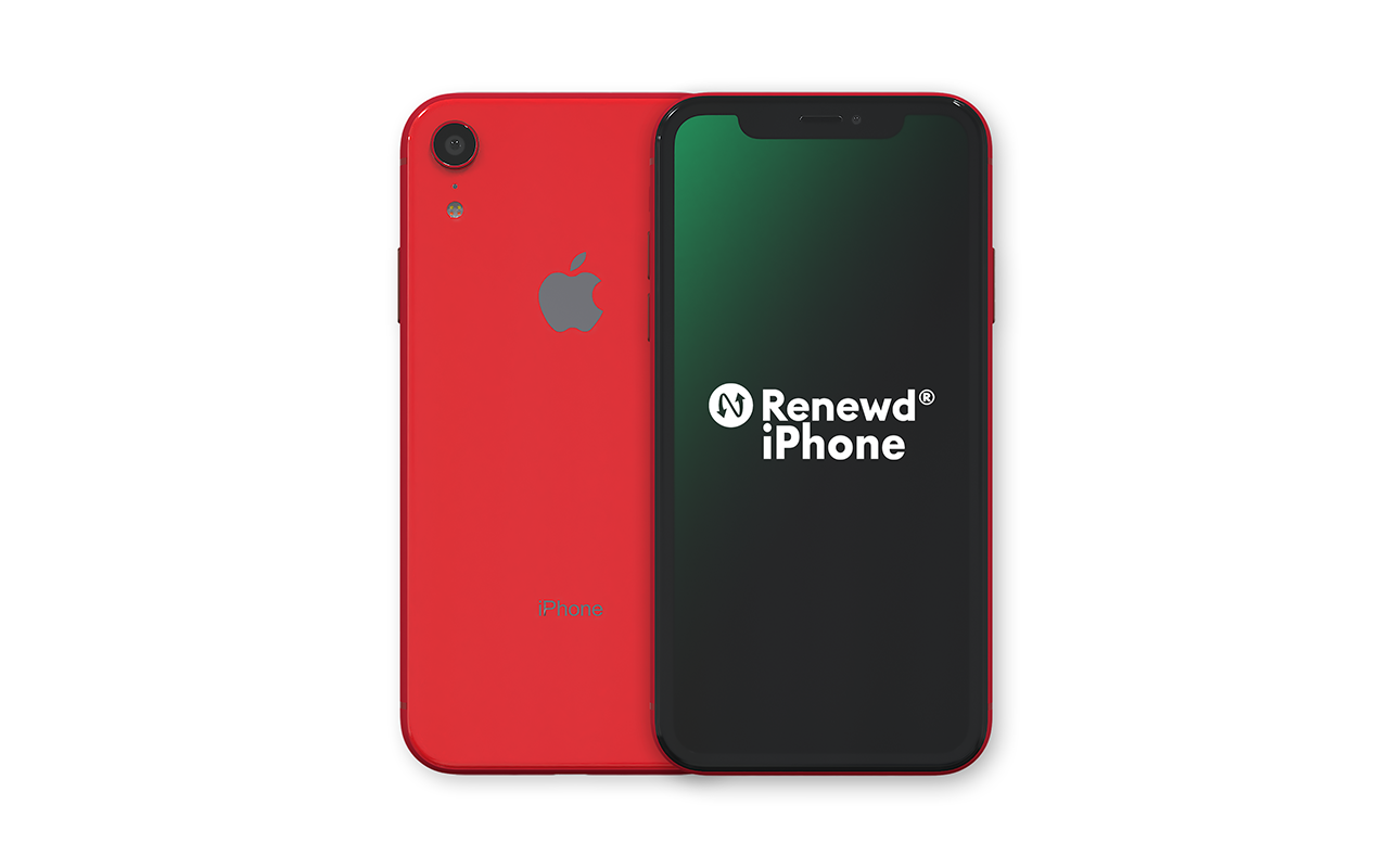 RENEWD IPHONE XR RED 64GB 64 GB Red Dual SIM