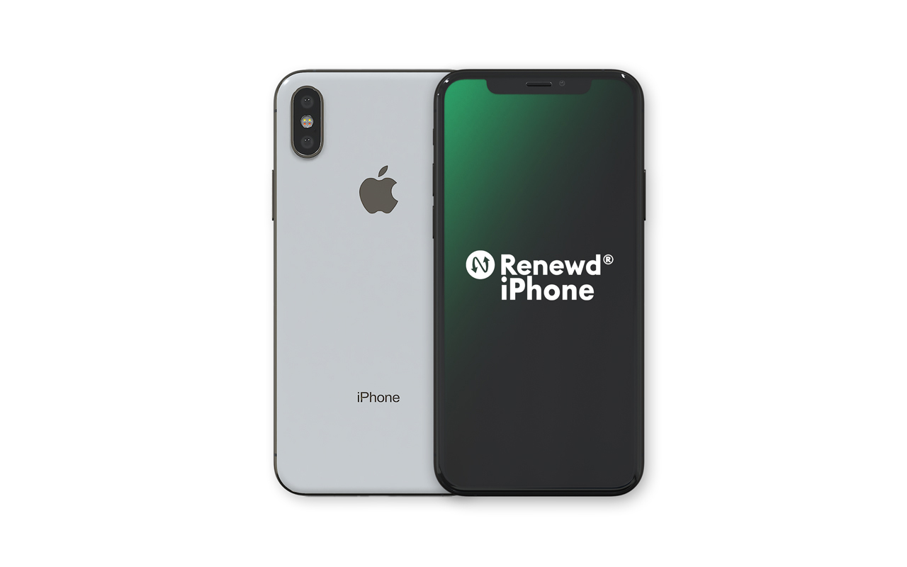 RENEWD iPhone XS 64 Silver Dual GB SIM