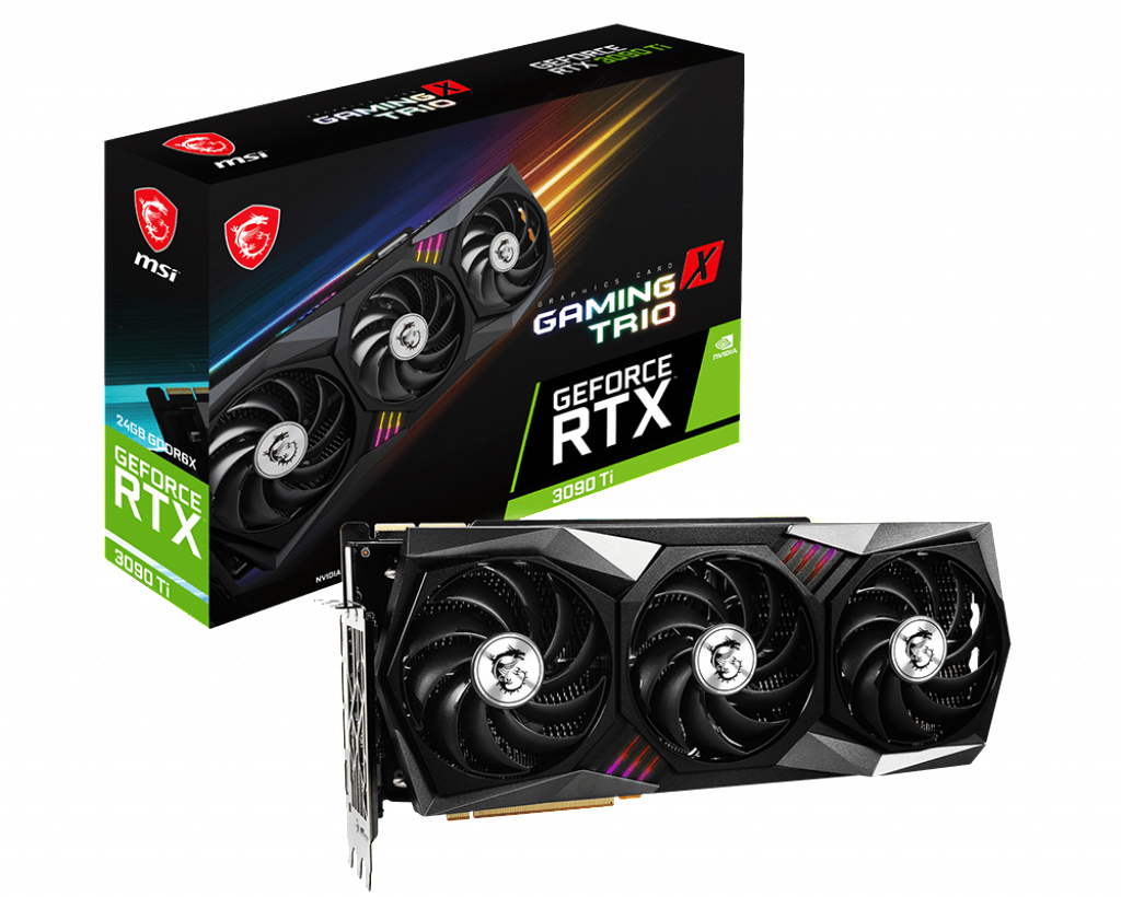 MSI Geforce RTX 3090 TI GAMING X TRIO 24 G (V509-014R) (NVIDIA, Grafikkarte)