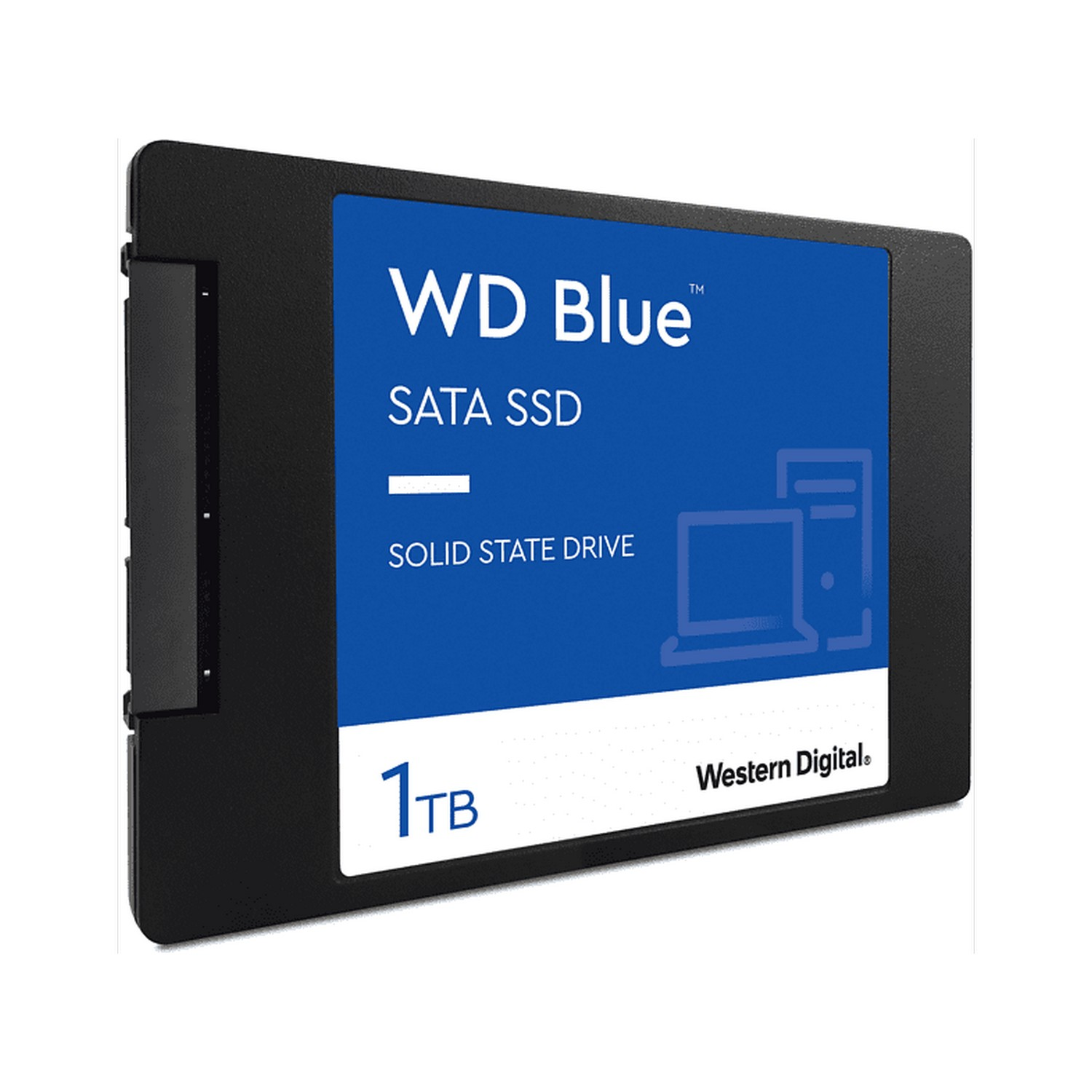 Disco duro SSD interno 1 TB - Western Digital WD Blue SATA SSD, Con Carcasa, 3D NAND, Lectura 560 MB/s, Azul