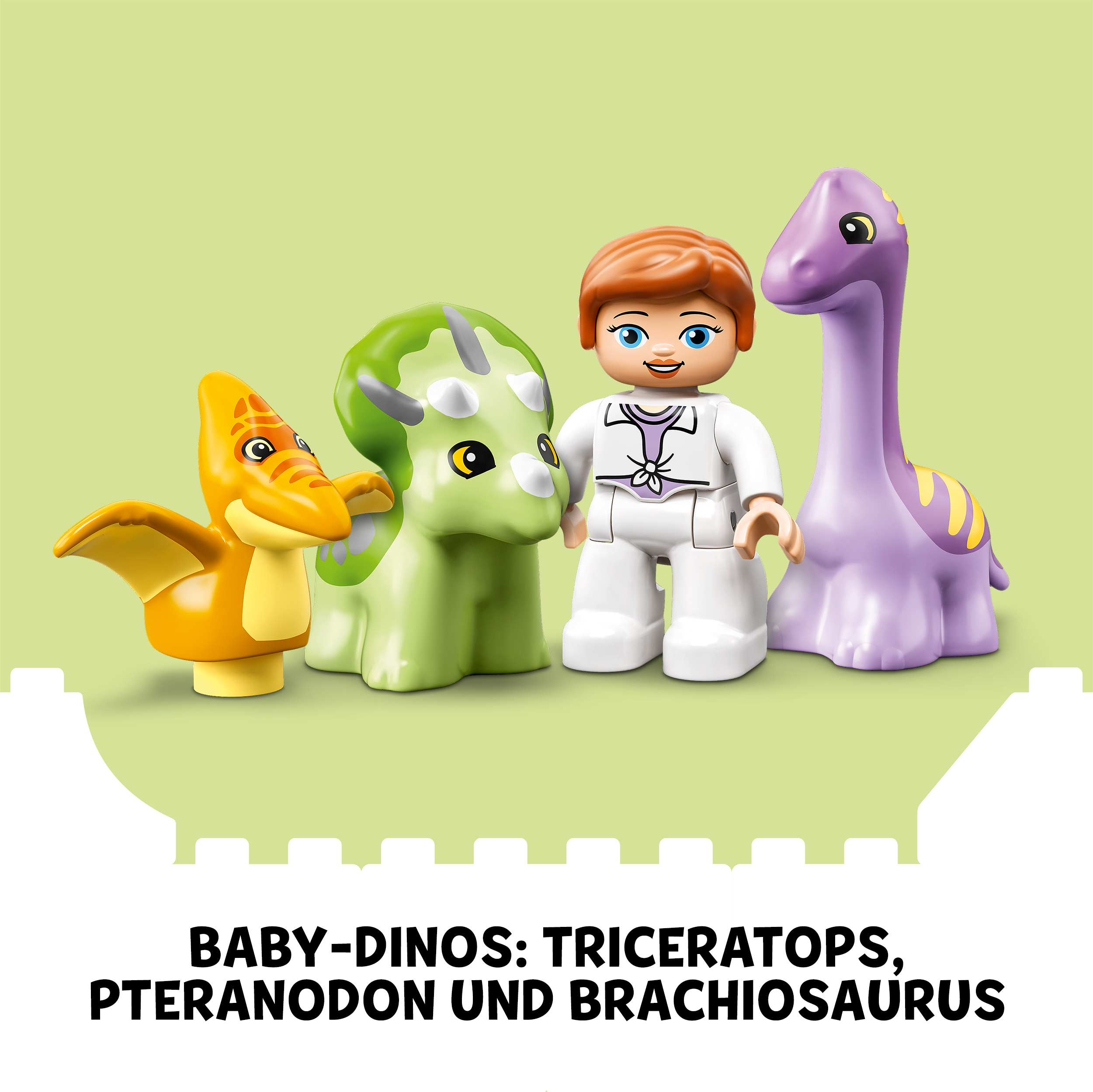 LEGO DUPLO 10938 Jurassic World  Dinosaurier Kindergarten Bausatz, Mehrfarbig