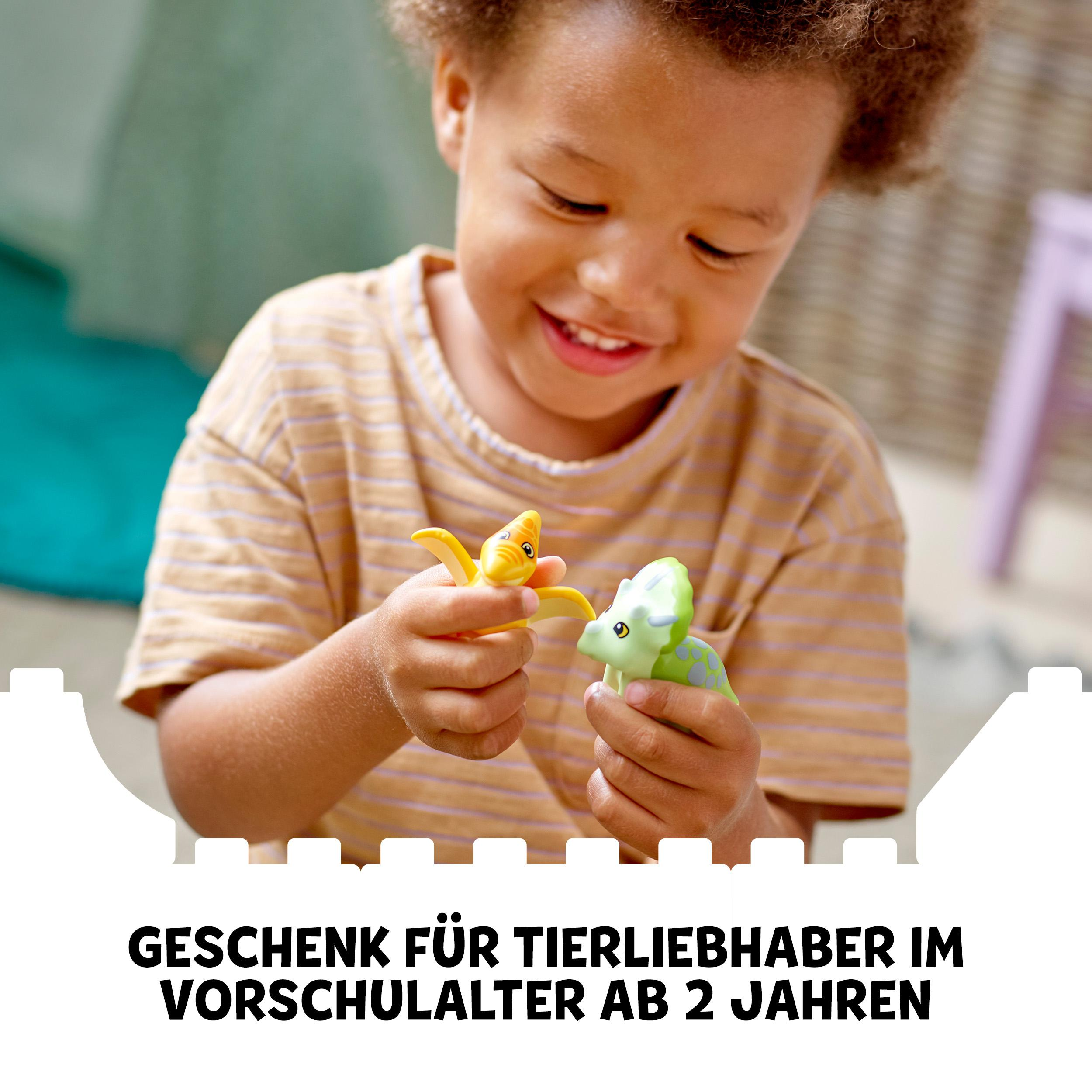 LEGO DUPLO 10938 Jurassic World  Dinosaurier Kindergarten Bausatz, Mehrfarbig