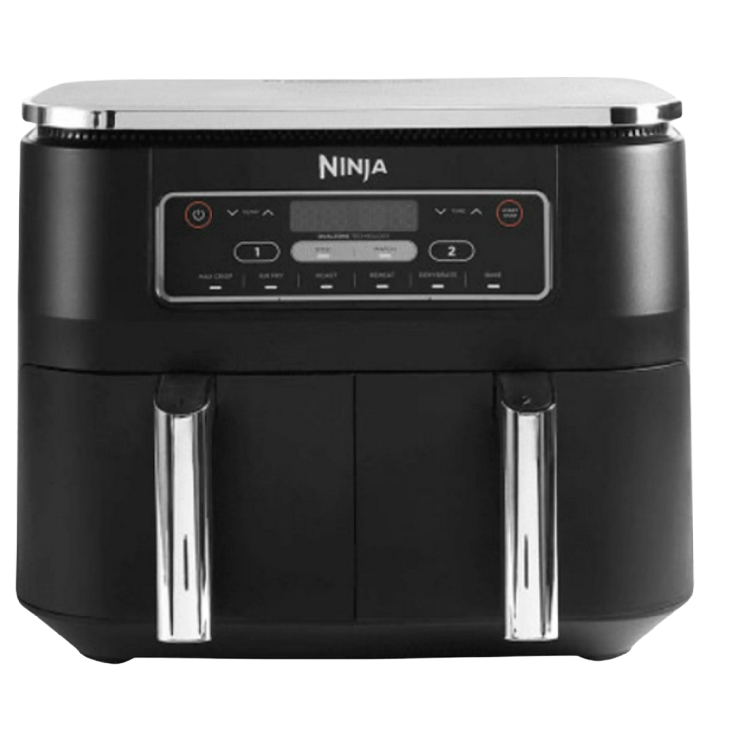 Freidora de aire - Ninja Dual Zone AF300EU, 2400W, 7.6 l, Hasta 240 °C, 6 funciones, Negro