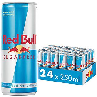 REDBULL 202295 Red Bull Sugarfree, Energy Drink, 24 x 0.25 L