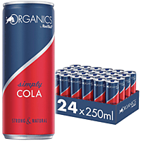 ORGANICS BY RED BULL 239227 Simply Cola BIO, Erfrischungsgetränk, 24x0.25 L