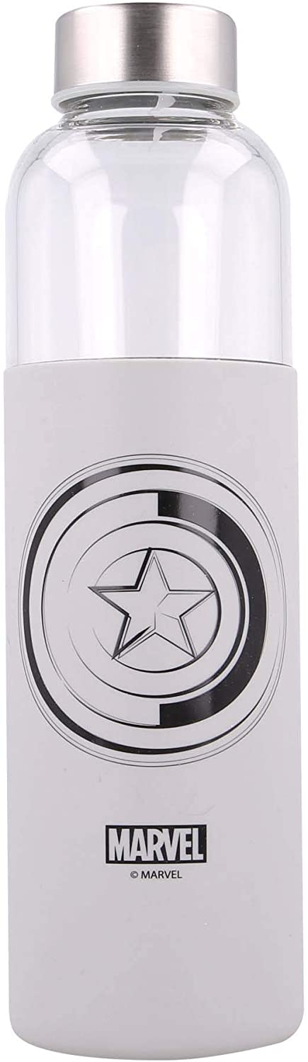 Marvel üveg kulacs szilikon borítással