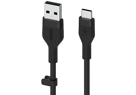 Cable USB - De USB-A a USB-C, Belkin CAB008bt1MBK, Para Dispositivos Habilitados con USB-C, 1 m, Negro