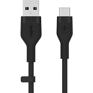 Cable USB - De USB-A a USB-C, Belkin CAB008bt1MBK, Para Dispositivos Habilitados con USB-C, 1 m, Negro
