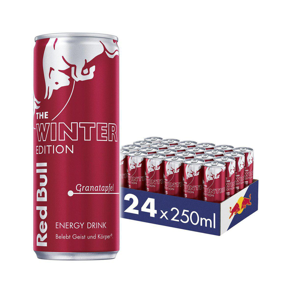 REDBULL Energy Drink Winter Edition Granatapfel 24x0.25L Winter Edition Energy Drink, 24 x 0.25 L