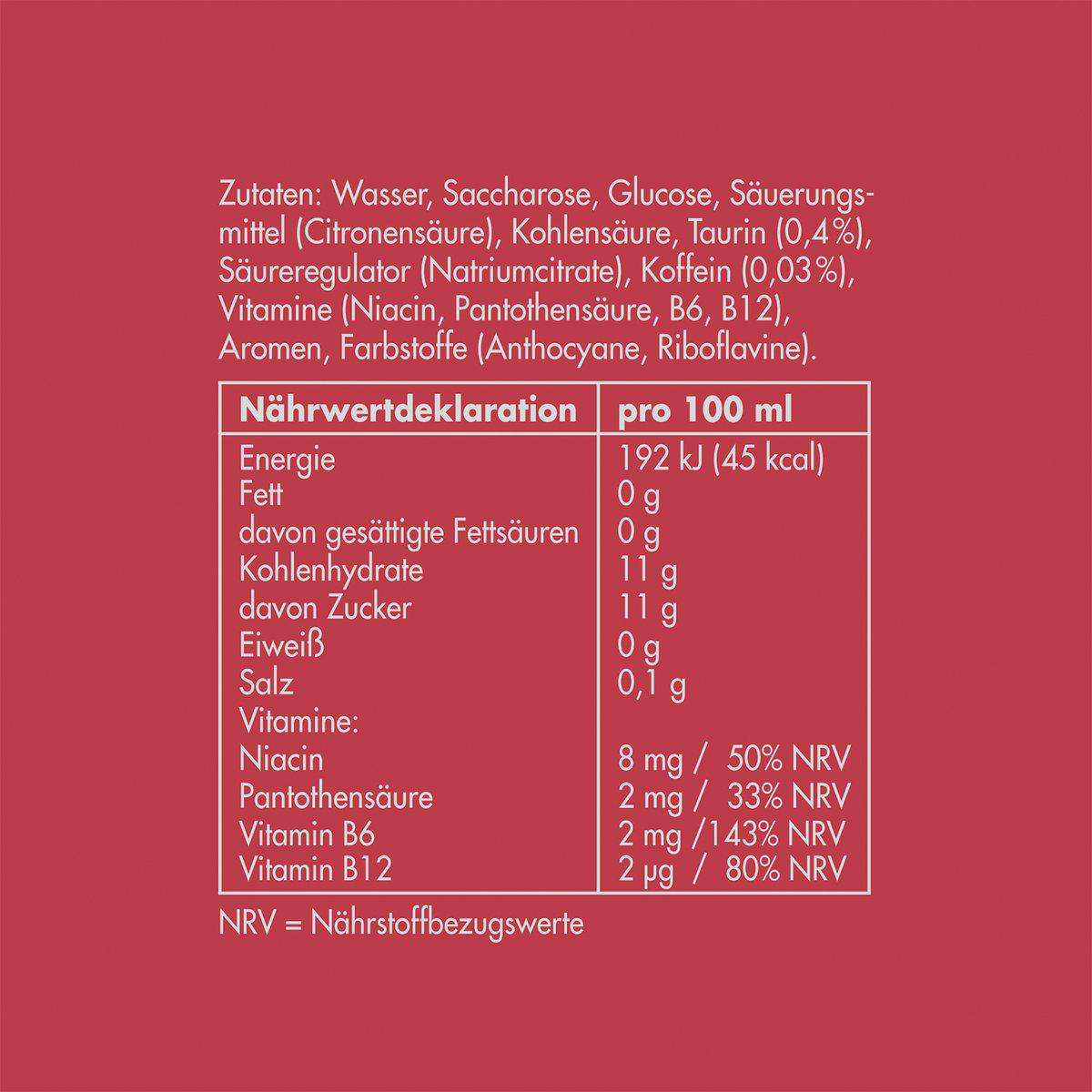 REDBULL Energy Drink Winter Edition Granatapfel 24x0.25L Winter Edition Energy Drink, 24 x 0.25 L