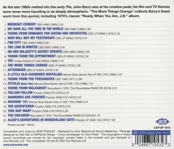 John The Change-Film,TV More (CD) Studio - And 1968-72 - Barry Things