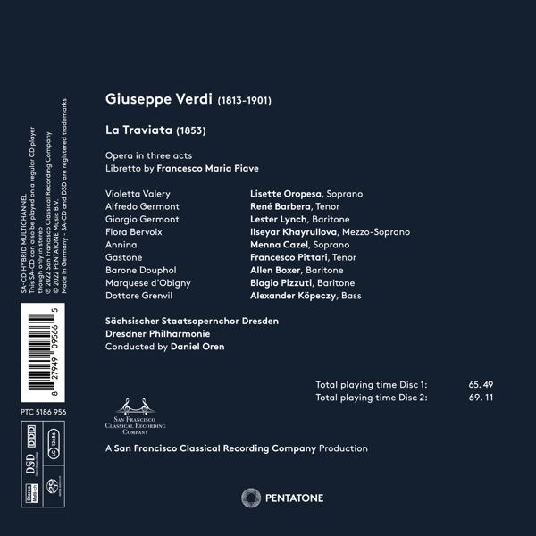 Oropesa/Barbera/Lynch/Oren/Dresdner Philharmonie - La Traviata  - (SACD Hybrid)