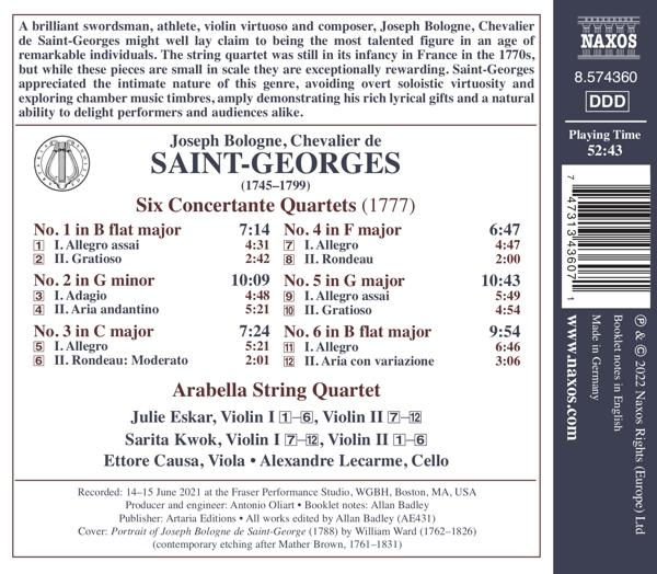 Arabella String Quartet - Six Concertante Quartets  - (CD)