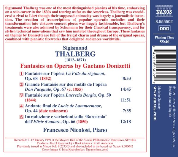 Francesco Nicolosi - Fantasies on Operas by Donizetti  - (CD)