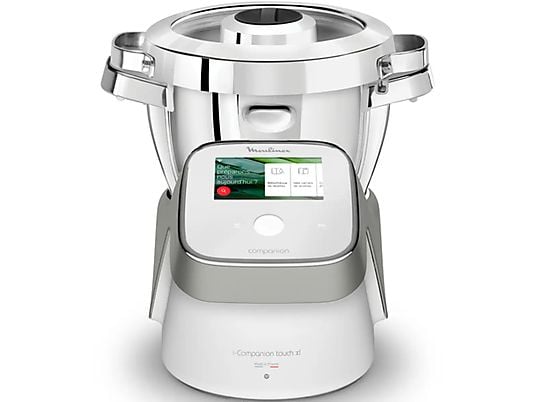 MOULINEX i Companion Touch XL HF938E - Robots culinaires avec fonction de cuisson (Blanc/argent)