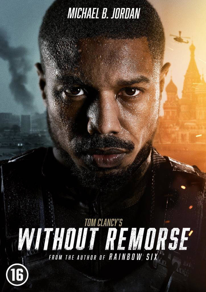 Movie poster featuring Michael B. Jordan. He's looking intensely at the viewer, with text below.