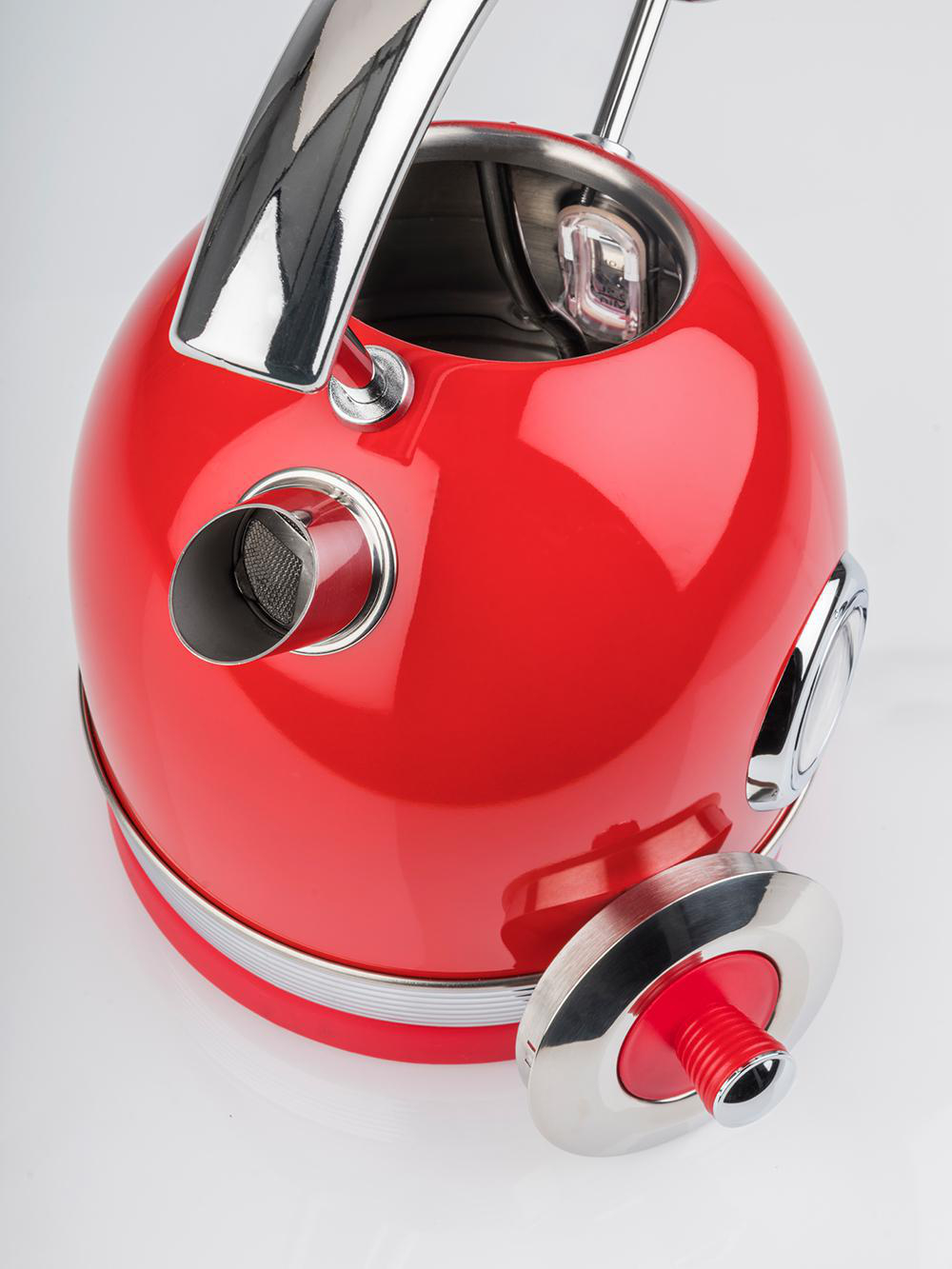 KORONA 20667 Retro Wasserkocher, Rot