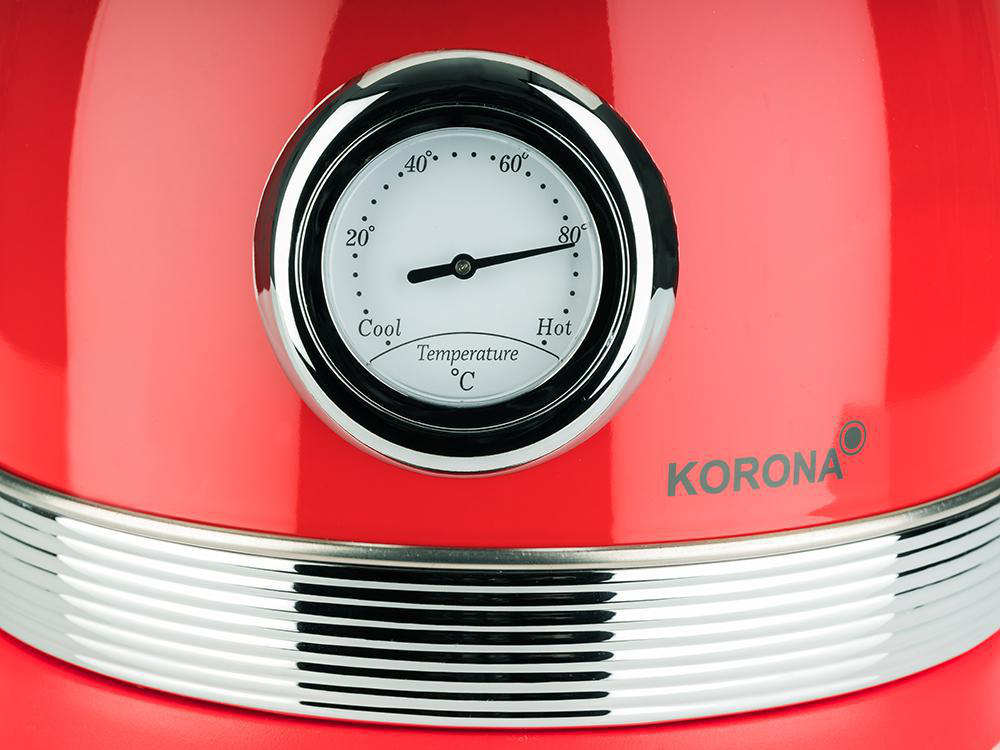 KORONA 20667 Retro Wasserkocher, Rot