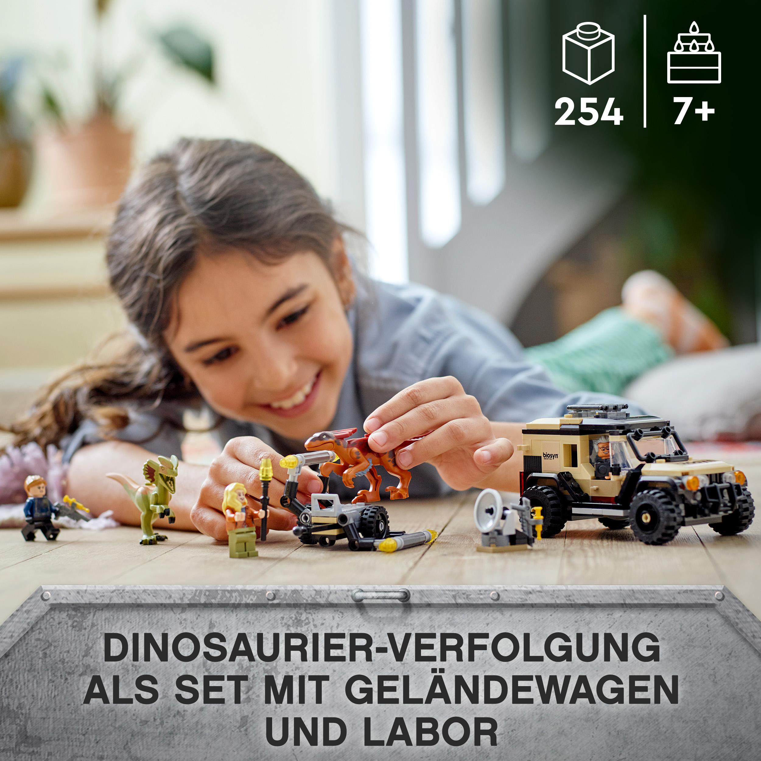 76951 LEGO Bausatz, Mehrfarbig Dilophosaurus World Pyroraptor Jurassic & Transport